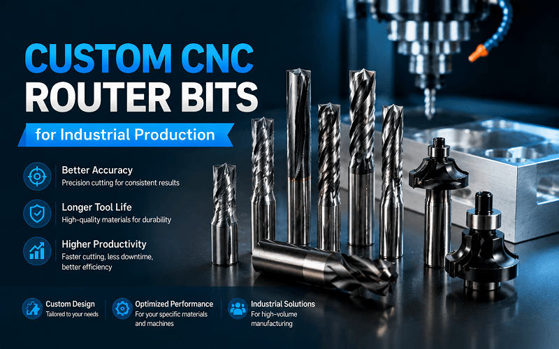 Custom CNC Router Bits for Industrial Production